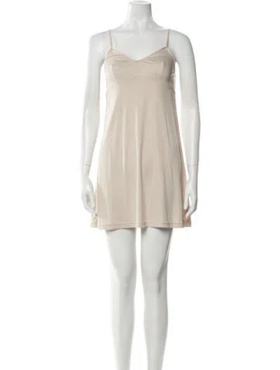 Pre-owned Christy Lynn Nightgown In Neutral