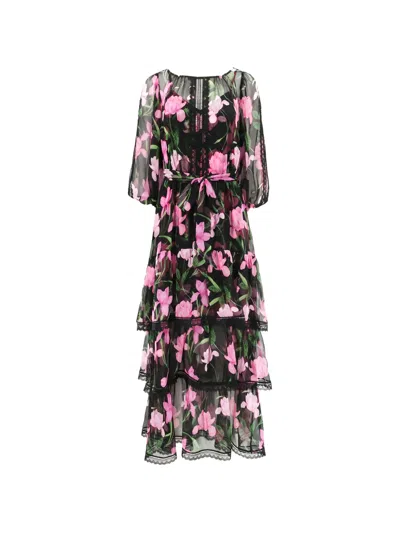 Christy Lynn Nina Floral-print Midi Dress In Multi