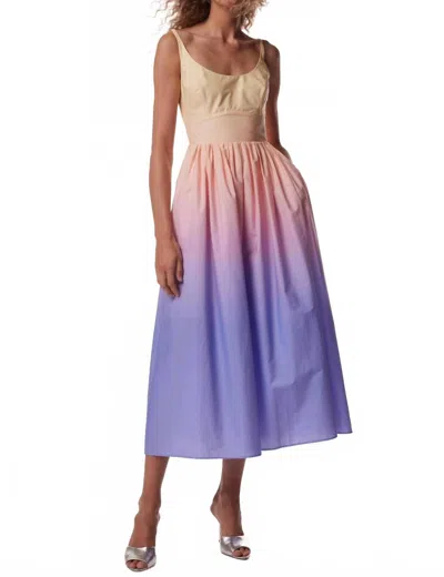 Christy Lynn Nixie Open Scoop Neck Dress In Twilight In Multi
