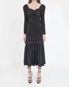 Christy Lynn Noir Alden Top In Black In Grey
