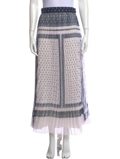 Pre-owned Christy Lynn Printed Long Skirt In Multicolor