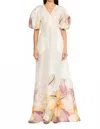 Christy Lynn Reynali Dress In Eden Ivory In Multi