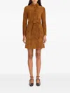 Christy Lynn Ricci Belted Jacket In Brown