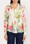 Christy Lynn Rosario Monarch Print Top With Cami In Monarch Ivory In Multi