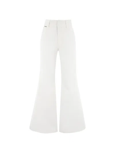 Christy Lynn Rowen Flared Trousers In White