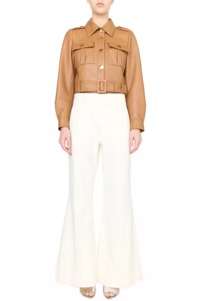 Christy Lynn Rowen High Rise Pant In Bone In Neutral