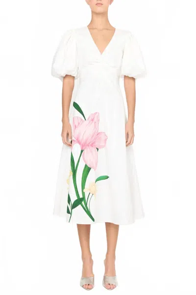 Christy Lynn Sabrina Dress In Cote White
