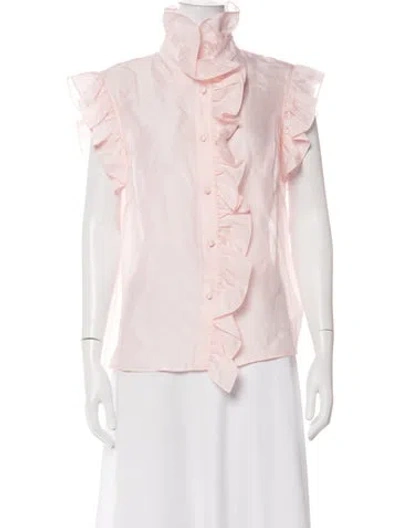 Pre-owned Christy Lynn Sleeveless Blouse In Pink
