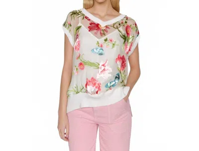 Christy Lynn Thea Sweater In Monarch Ivory In Multi
