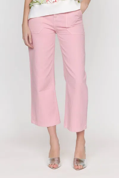 Christy Lynn Women's Dorian Twill Crop Pant In Rosa In Pink