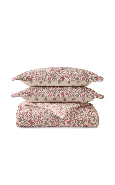 Christy - Newstead King Duvet Cover Set - Red In Multi