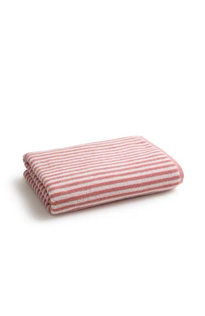 Christy Portobello Stripe Coastal Inspired Towels In Pink