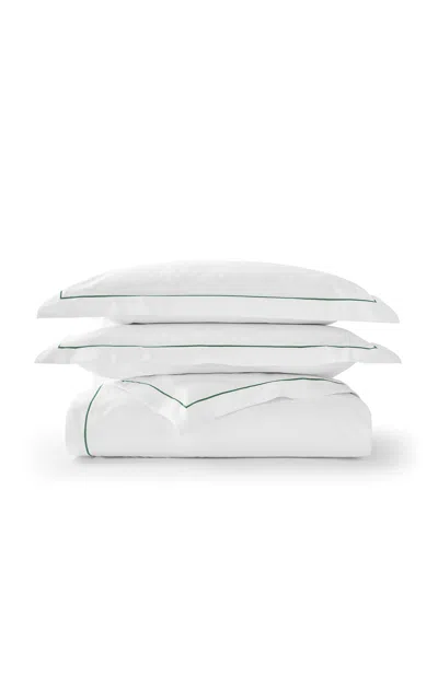 Christy - Premium Sateen Green Queen Duvet Cover Set - Green