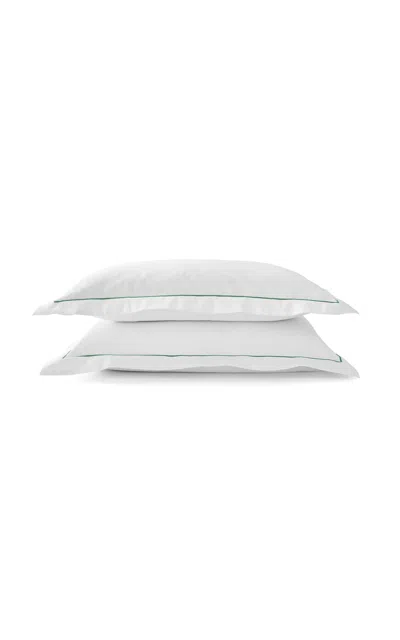 Christy - Premium Sateen Green Standard Sham Set - Green