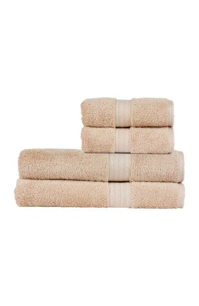 Christy Renaissance Classic 100% Egyptian Cotton 4 Piece Bath Sheet Set In Animal Print