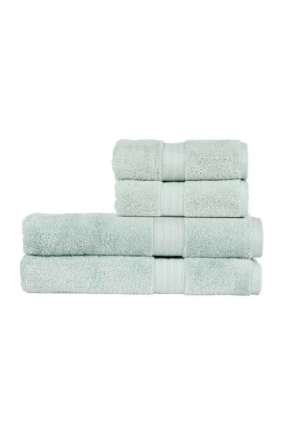 Christy Renaissance Classic 100% Egyptian Cotton 4 Piece Bath Sheet Set In Blue