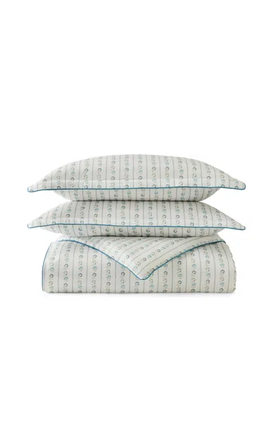 Christy - Rosamund King Duvet Cover Set - Blue