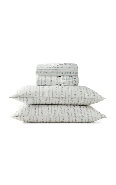 Christy - Rosamund Sateen King Sheet Set - Blue