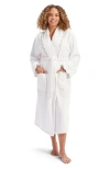 Christy Scallop Edge Super Soft Luxury Robe In Silver