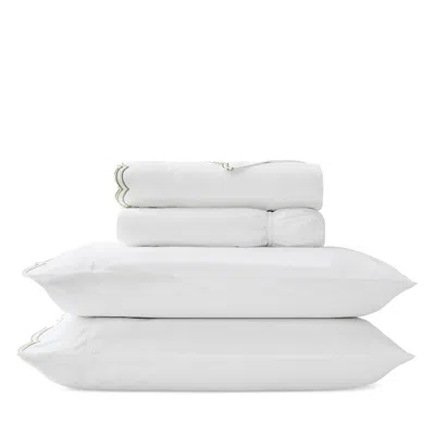 Christy Scallop Sheet Set, Queen In White