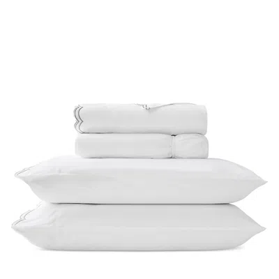 Christy Scallop Sheet Set, Queen In White