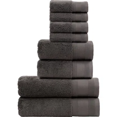 Christy Signature Luxury 100% Cotton 8 Piece Towel Bales In Brown