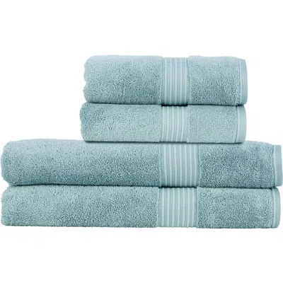 Christy Supreme Hygro Luxury 100% Supima Cotton 4 Piece Bath Sheet Set In Blue