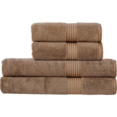 Christy Supreme Hygro Luxury 100% Supima Cotton 4 Piece Bath Sheet Set In Brown