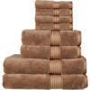 Christy Supreme Hygro Luxury 100% Supima Cotton 8 Piece Towel Bale In Brown