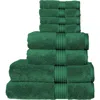 Christy Supreme Hygro Luxury 100% Supima Cotton 8 Piece Towel Bale In Green