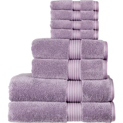 Christy Supreme Hygro Luxury 100% Supima Cotton 8 Piece Towel Bale In Purple