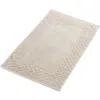 Christy Trellis Textured Cotton Rayon Fibre Blend Bath Mat In Oak