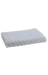 Christy Trellis Textured Cotton Rayon Fibre Blend Soft Bath Sheets In Glacier