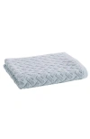 Christy Trellis Textured Cotton Rayon Fibre Blend Soft Hand Towels In Glacier