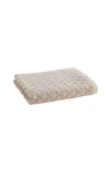 Christy Trellis Textured Cotton Rayon Fibre Blend Soft Hand Towels In Oak