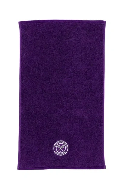 Christy Wimbledon Luxury Cotton Iconic Guest Towels In Purple
