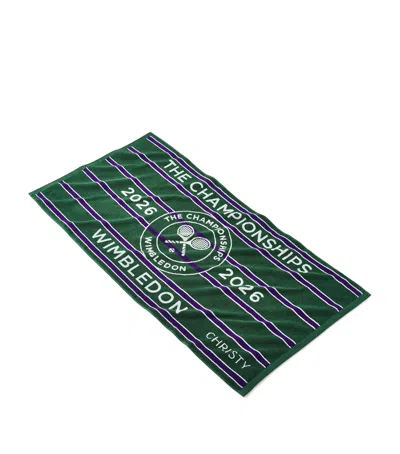 Christy X Wimbledon Championship 2026 Bath Towel In Green
