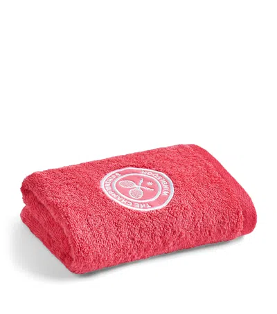Christy X Wimbledon Guest Towels In Red