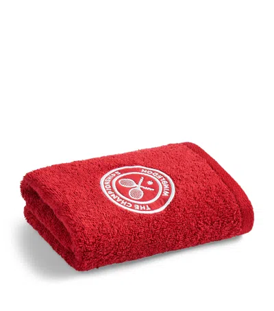 Christy X Wimbledon Guest Towels In Red