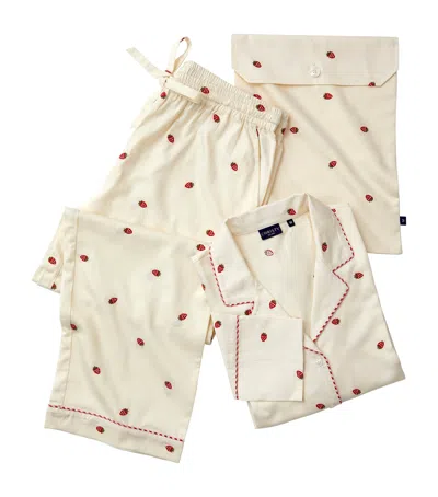 Christy X Wimbledon Strawberry Pyjama Set In Neutral
