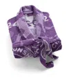 Christy X Wimbledon Towelling Upcycle Robe In Purple
