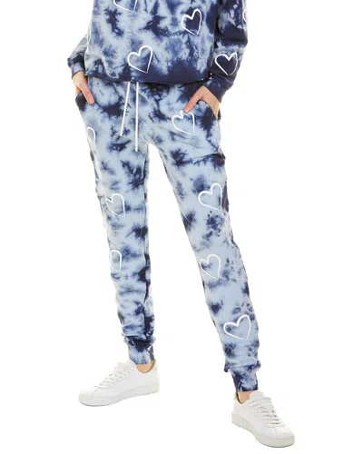 Chrldr Angled Hearts Sweatpant In Blue