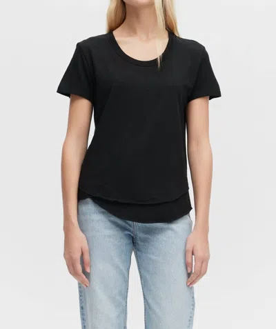 Chrldr Ava Short Sleeve Tee In Black
