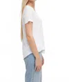 Chrldr Ava Short Sleeve Tee In White In White