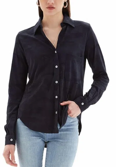 Chrldr Camo Amrat Shirt In Dark Navy In Blue