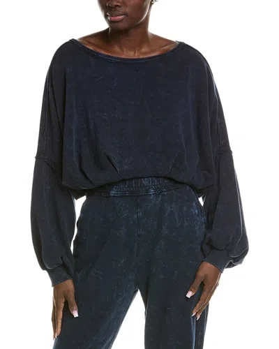 Chrldr Erin Balloon Sweatshirt In Blue