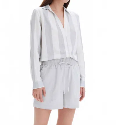 CHRLDR FRIDA LINEN BUTTON UP SHIRT IN LIMESTONE