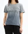 Chrldr Happy Stars Wide T-shirt In Sunfaded Frost Grey In Multi
