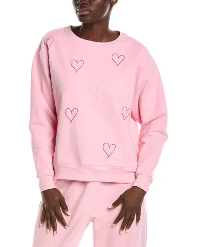 CHRLDR HEART STITCH SWEATSHIRT