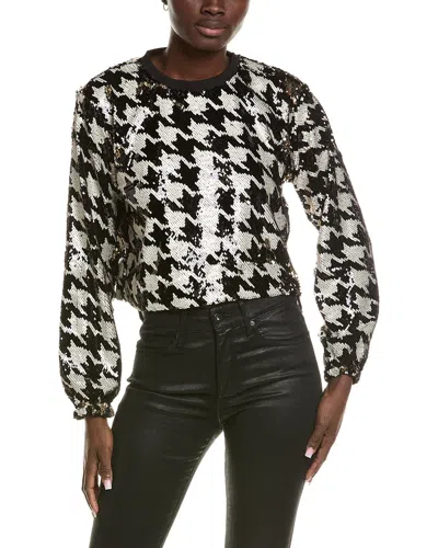 Chrldr Jace Round Neck Sweatshirt In Black